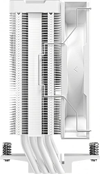 Устройство охлаждения(кулер) Deepcool AG400 Digital ARGB Soc-AM5/AM4/1200/1700/1851 белый 4-pin 31.6dB Al+Cu LCD 220W 636gr Ret (R-AG400-WHADMN-G-1)