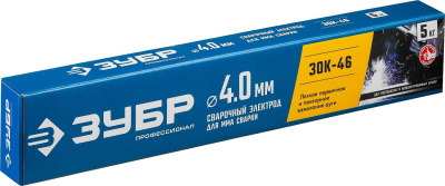 Электрод Зубр Профессионал D4мм L450мм 5гр (40035-4.0)