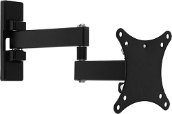 Кронштейн для телевизора Ultramounts UM875 черный 13"-27" макс.20кг настенный поворот и наклон
