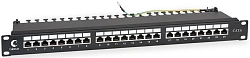 Патч-панель Cabeus PL-24-CAT.6-SH-DUAL 19" 1U 24xRJ45 кат.6 FTP