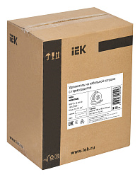 Удлинитель силовой IEK Industrial (WKP15-16-04-50) 3x1.5кв.мм 4розет. 50м ПВС 16A катушка желтый
