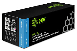 Картридж лазерный Cactus CS-C731C 731 C голубой (1800стр.) для Canon LaserBase MF8230 i-Sensys/MF8280 i-Sensys с чипом