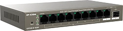 Коммутатор IP-Com G2210P-8-102W (L2) 9x1Гбит/с 1xКомбо(1000BASE-T/SFP) 1SFP 8PoE 92W неуправляемый
