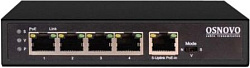 Коммутатор Osnovo SW-8050/D 5x1Гбит/с 4PoE+ 85W неуправляемый