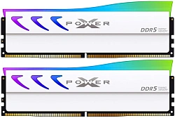 Память DDR5 2x16GB 6000MHz Silicon Power SP032GXLWU60AFDL Xpower Storm RGB RTL Gaming PC5-48000 CL30 DIMM 288-pin 1.35В kit single rank с радиатором Ret