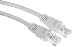 Патч-корд Buro UTP 4 пары cat.5E CCA molded 1м серый RJ-45 (m)-RJ-45 (m) (UTP-5E-1M-G)