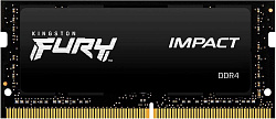 Память DDR4 8GB 3200MHz Kingston KF432S20IB/8 Fury Impact RTL PC4-25600 CL20 SO-DIMM 260-pin 1.2В single rank Ret