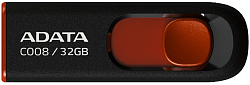 Флеш Диск A-Data 32Gb Classic C008 AC008-32G-RKD USB2.0 красный/черный