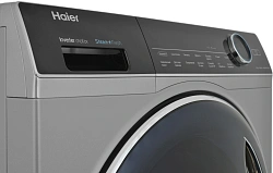 Стиральная машина Haier HWD80-BP14979S класс: B загр.фронтальная макс.:8кг (с сушкой) серебристый инвертор