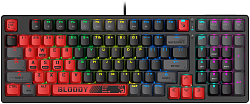 Клавиатура A4Tech Bloody S98 Sports Red BLMS Plus механическая красный/черный USB for gamer LED (S98 SPORTS RED BLMS RED PLUS)