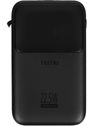 Мобильный аккумулятор Tecno Pocket S101Q 10000mAh QC3.0/PD3.0 22.5W 2.4A 2xUSB-A/USB-C черный