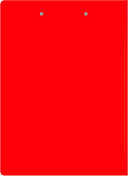 Папка клип-борд Бюрократ -PD602RED A4 пластик 1.2мм красный с крышкой