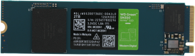 Накопитель SSD WD Original PCIe 3.0 x4 2TB WDS200T3G0C Green SN350 M.2 2280