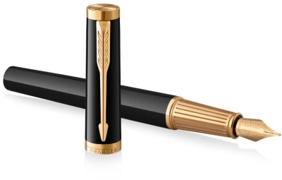 Ручка перьев. Parker Ingenuity Core F570 (2182005) Black GT F сталь нержавеющая подар.кор.