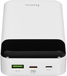 Мобильный аккумулятор Hoco J102A Cool figure 20000mAh QC/PD 20W 5A USB-A/USB-C белый (J102A COOL FIGURE WHITE)