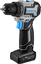 Дрель-шуруповерт Deko Loner 20V PRO аккум. патрон:быстрозажимной (кейс в комплекте) (085-1010)