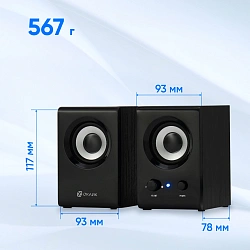Колонки Оклик OK-160 2.0 черный 6Вт