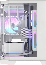 Корпус Formula Crystal Z6M Floe белый без БП mATX 4x120mm 2xUSB3.0 audio bott PSU
