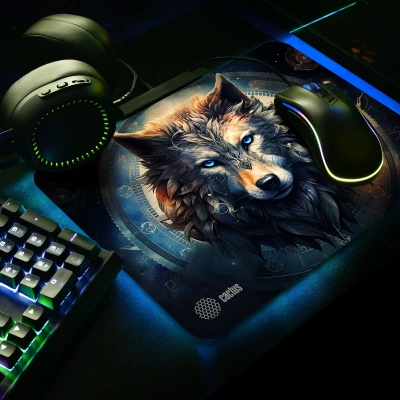 Коврик для мыши Cactus Wolf рисунок 400x300x3мм (CS-MP-PRO20XL)
