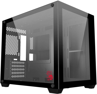 Корпус Bloody BD-CC108 черный без БП mATX 9x120mm 2xUSB3.0 audio bott PSU