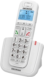 Р/Телефон Dect Decross DC1014 белый АОН