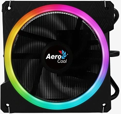 Устройство охлаждения(кулер) Aerocool Cylon 3H ARGB Soc-AM5/AM4/1200/1700/1851 черный 4-pin 13-24dB Al+Cu 125W 480gr Ret (CYLON 3H ARGB PWM 4P)