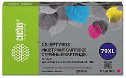 Картридж струйный Cactus CS-EPT7903 79XL пурп.пигм. (24мл) для Epson WorkForce WF-4630 Pro/WF-4640 Pro/WF-5110 Pro с чипом