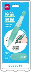 Карандаш мех. Deli SH321green Pupal 2.0мм зеленый блистер