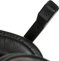 Наушники с микрофоном Оклик HS-L380G ABADDON черный/красный 1.8м мониторные оголовье (1100404)