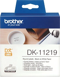 Картридж ленточный Brother DK11219 черный на белом 12 для Brother QL-5X0, QL-7X00, QL-8X0, QL-10X0, QL-1X10