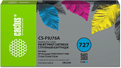 Картридж струйный Cactus CS-F9J76A 727 XXL голубой (300мл) для HP DJ T920/T930/T1500/T1530/T2500/T2530 с чипом