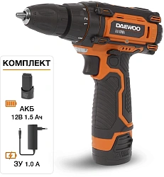Дрель-шуруповерт Daewoo DAA 1210Li аккум. патрон:быстрозажимной