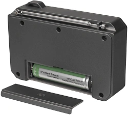 Радиоприемник портативный Ritmix RPR-010 серый USB microSD