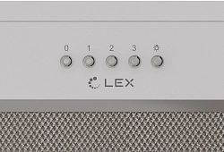 Вытяжка встраиваемая Lex Hyper 900 WH белый управление: кнопочное (1 мотор)