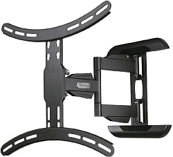 Кронштейн для телевизора Hama Fullmotion H-118619 черный 32"-65" макс.35кг настенный поворот и наклон