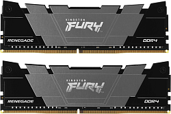 Память DDR4 2x16GB 3200MHz Kingston KF432C16RB12K2/32 Fury Renegade Black RTL Gaming PC4-25600 CL16 DIMM 288-pin 1.35В dual rank с радиатором Ret