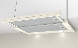 Вытяжка встраиваемая Gorenje BHP62CLI слоновая кость управление: кнопочное (1 мотор)