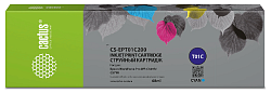 Картридж струйный Cactus CS-EPT01C200 T01C2 голуб.пигм. (68мл) для Epson WorkForce Pro WF-C529RDTW/WF-C579RD2TWF/WF-C579RDTWF Pro с чипом