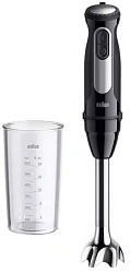 Блендер погружной Braun MQ55001MBK 1000Вт черный/серебристый