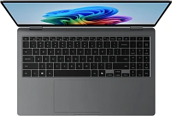 Ноутбук Samsung Galaxy Book 5 360 NP750 Core Ultra 7 256V 16Gb SSD512Gb Intel Arc 140V 15.6" AMOLED Touch FHD (1920x1080) Windows 11 Home grey WiFi BT Cam (NP750QHA-LG2IN)