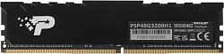 Память DDR4 8GB 3200MHz Patriot PSP48G3200H1 Signature Premium RTL PC4-25600 CL22 DIMM 288-pin 1.2В single rank с радиатором Ret