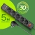 Сетевой фильтр Defender DFS 755 5м (5 розеток) черный (коробка) Сетевой фильтр Defender DFS 755 5м (5 розеток) черный (коробка)