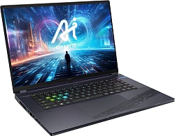 Ноутбук Gigabyte Aorus 16X Core i7 14650HX 16Gb SSD1Tb NVIDIA GeForce RTX4070 8Gb 16" IPS QHD+ (2560x1600) Windows 11 Home grey WiFi BT Cam (ASG-53KZC54SH)