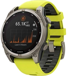 Смарт-часы Garmin Fenix 8 51мм 1.3" AMOLED корп.серый рем.желтый (010-02907-21)