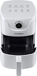 Аэрогриль Hyundai HYF-2052 1000Вт белый/серебристый