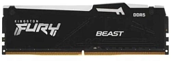 Память DDR5 32Gb 5200MHz Kingston KF552C40BBA-32 Fury Beast Black RGB RTL Gaming PC5-41600 CL40 DIMM 288-pin 1.25В dual rank с радиатором Ret