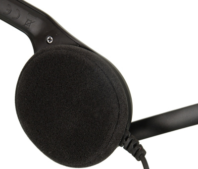 Наушники с микрофоном Sennheiser PC 7 черный 2м накладные USB оголовье (504196)