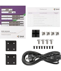 Коммутатор SNR SNR-S2300G-16TC-POE (L2) 16x1Гбит/с 4xКомбо(1000BASE-T/SFP) 16PoE 270W управляемый