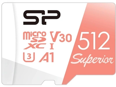 Флеш карта microSDXC 512GB Silicon Power SP512GBSTXDV3V20 Superior V30 A1 w/o adapter