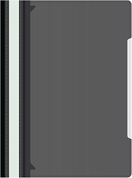 Папка-скоросшиватель Бюрократ -PS-K20BLCK A4 прозрач.верх.лист карм.на лиц.стор. пластик черный 0.12/0.16